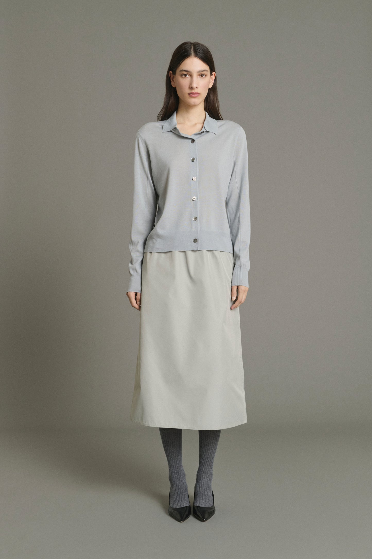 Cardigan Hailey - Hellblau - Merinowolle - Damen