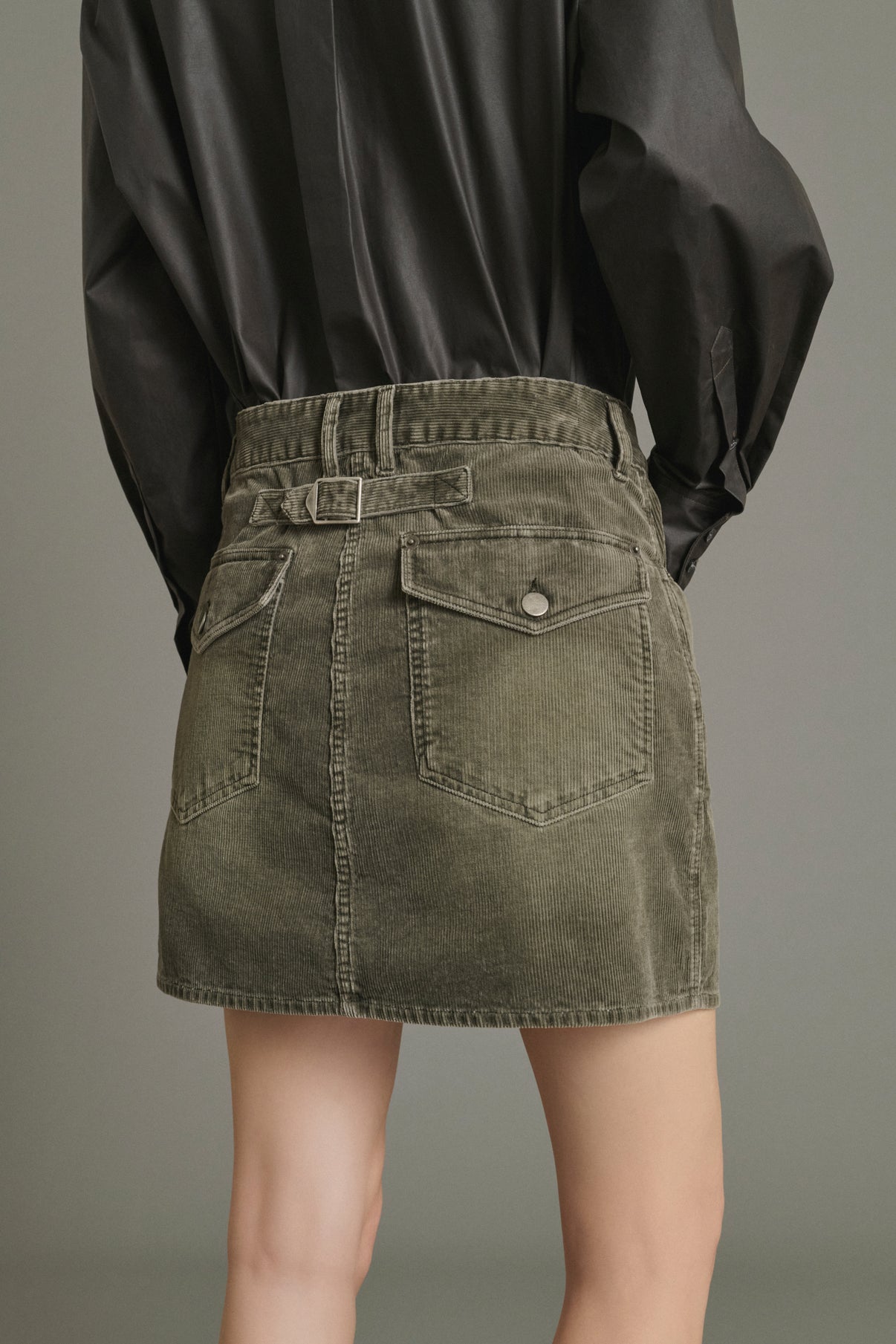 Rock Lacy – Grau – Baumwolle – Damen vue 4