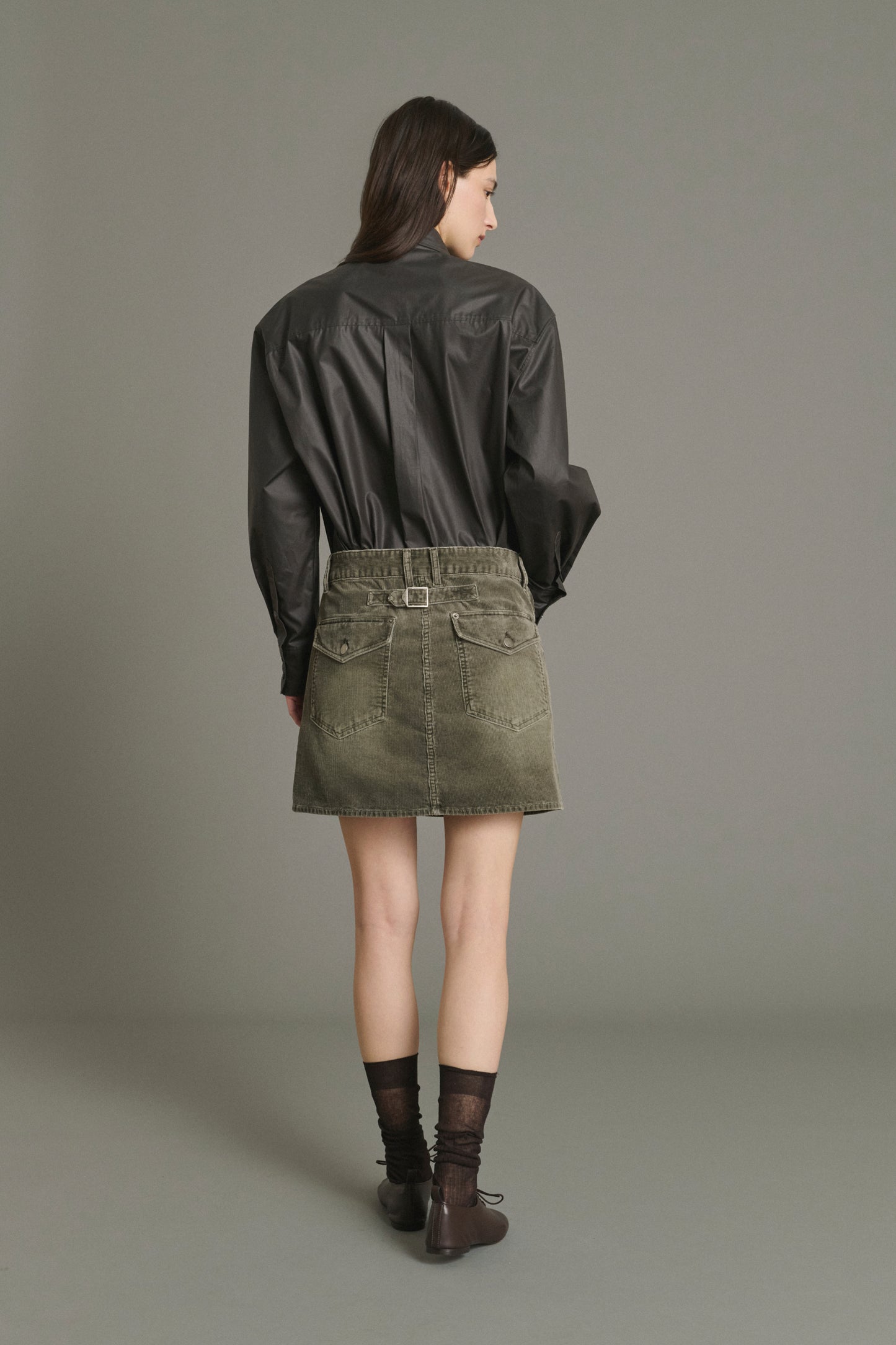 Rock Lacy – Grau – Baumwolle – Damen