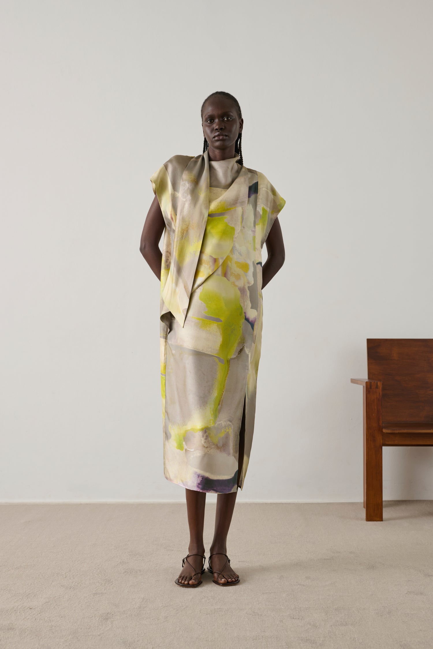 Kleid Iberis - Gelb - Seide - Damen