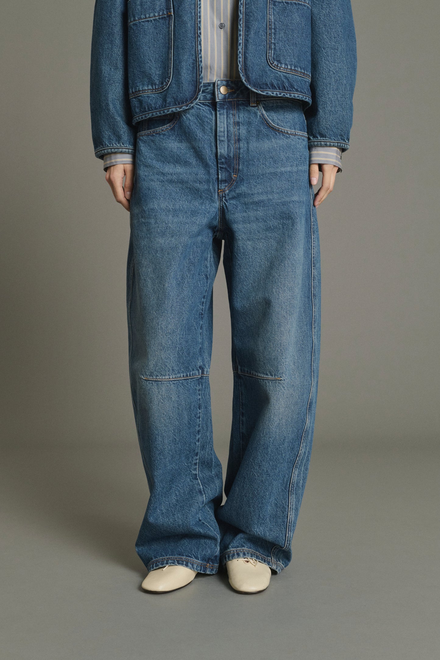 Jeans Eliott - Blaue Denim Weite Femme - Soeur