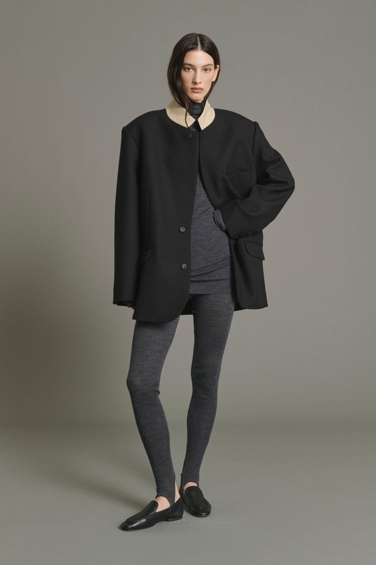 Mokassins Nine - Schwarz - Leder - Damen vue 3