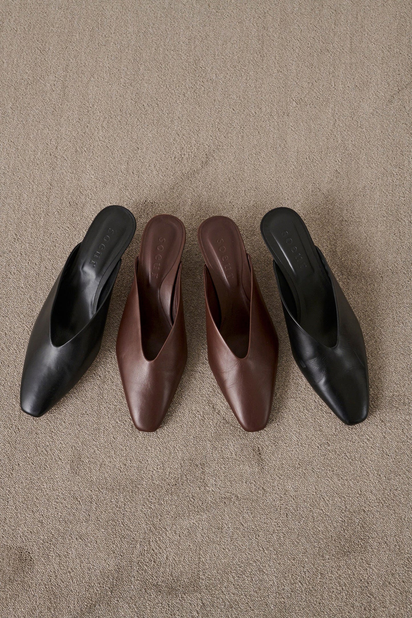 Mules Amalie - Braun - Leder - Damen