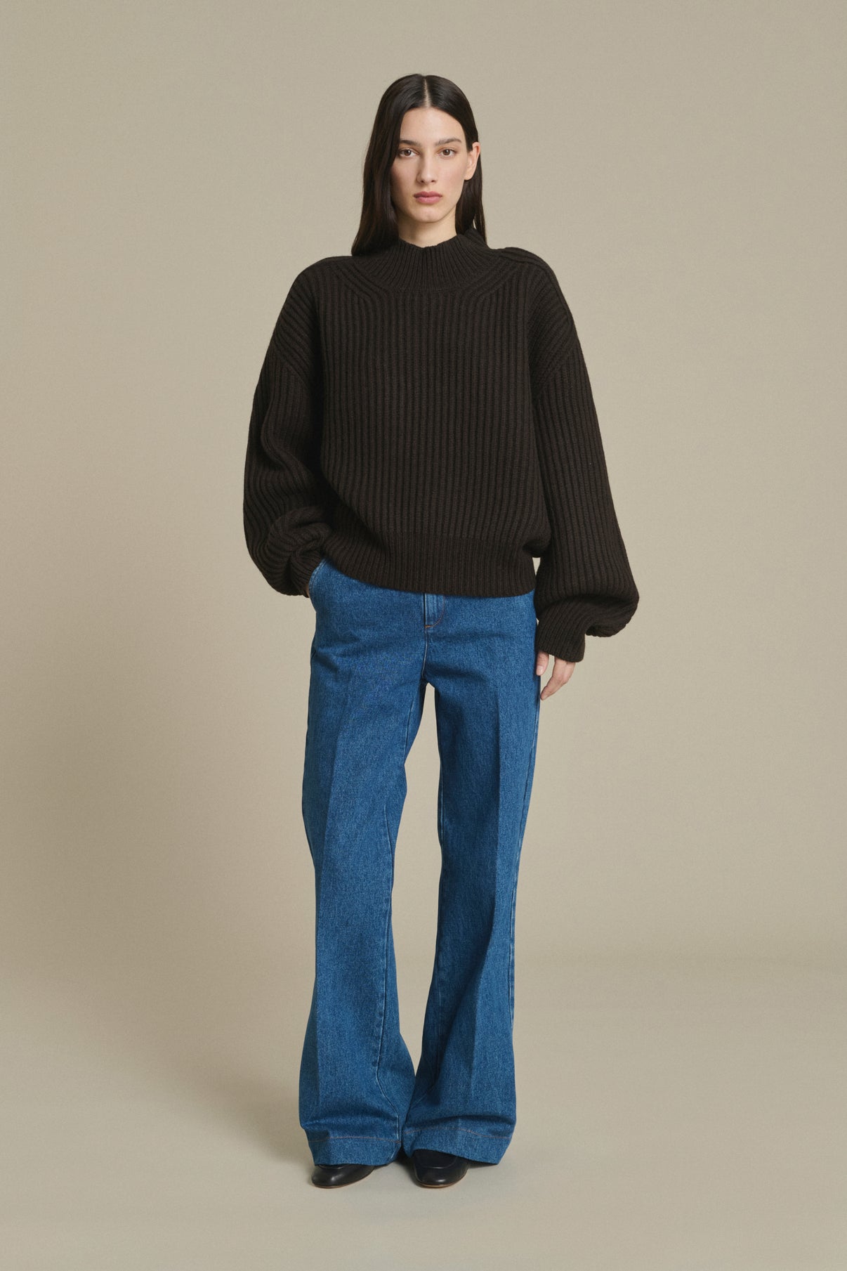 Jean California - Bleu Délavé Évasé Femme - Soeur vue 5