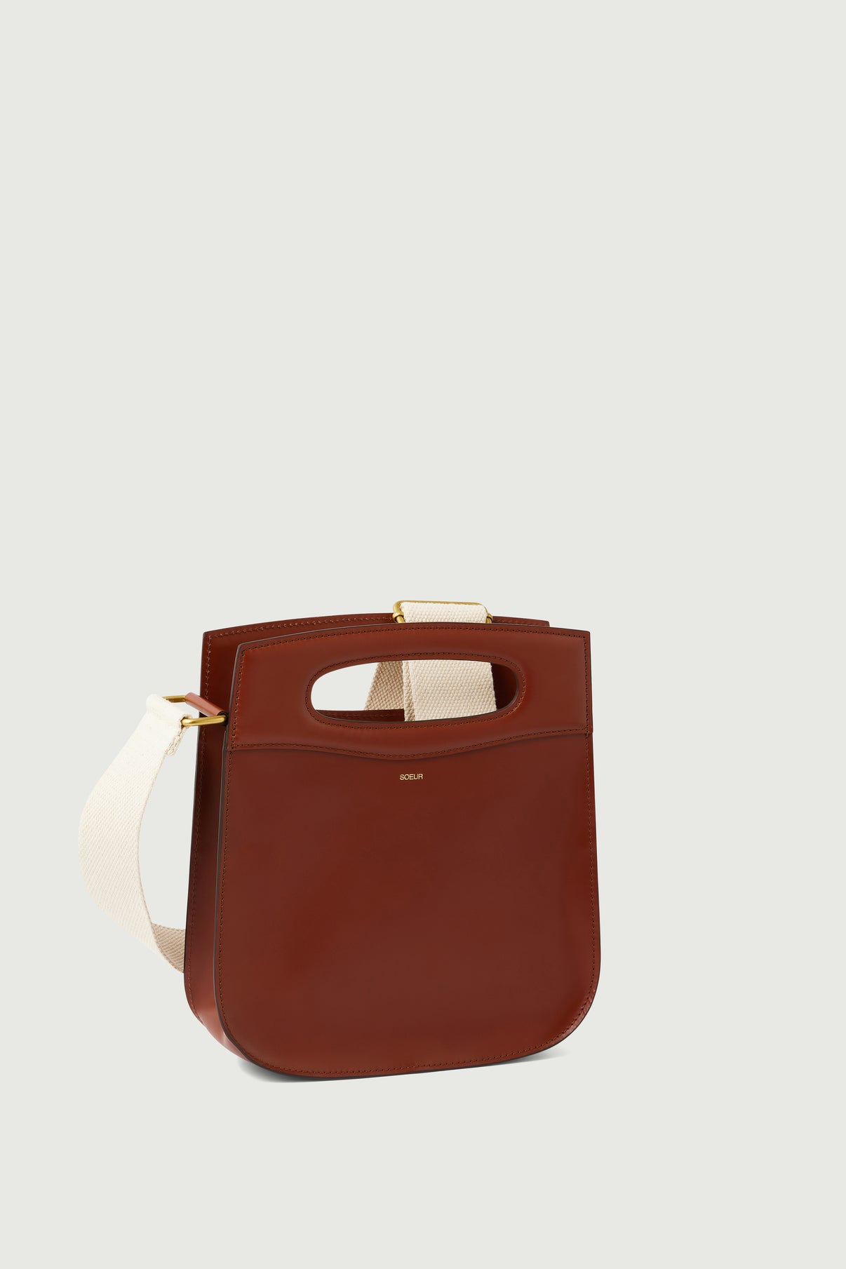 Sac Cheri - Cognac - Cuir - Femme vue 2