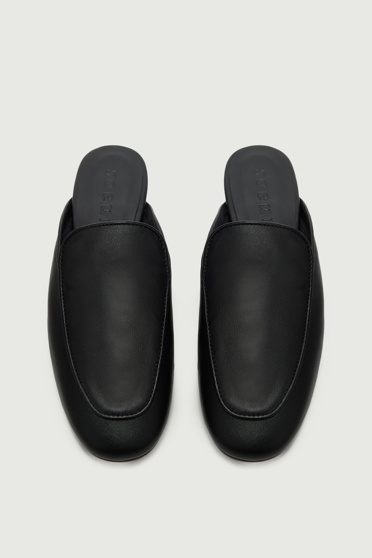 Mules Antonine - Noir - Cuir - Femme vue 3