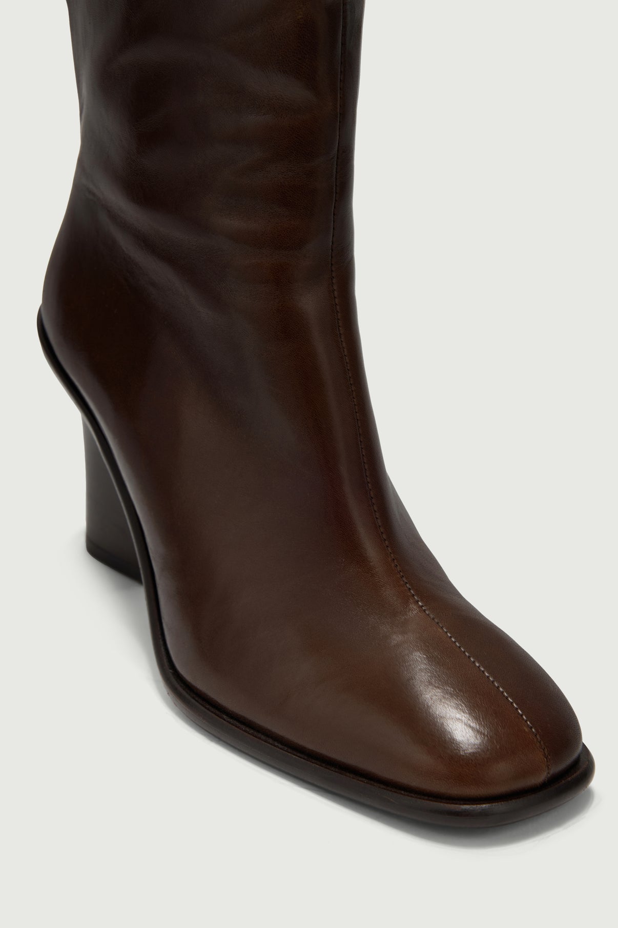 Bottes Livia - Marron Foncé - Cuir - Femme vue 5