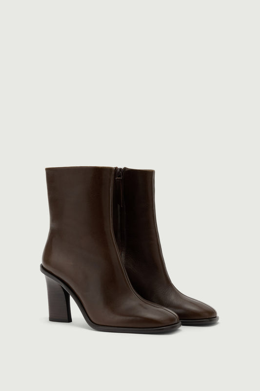Stiefeletten Lollie - Dunkelbraun - Leder - Damen