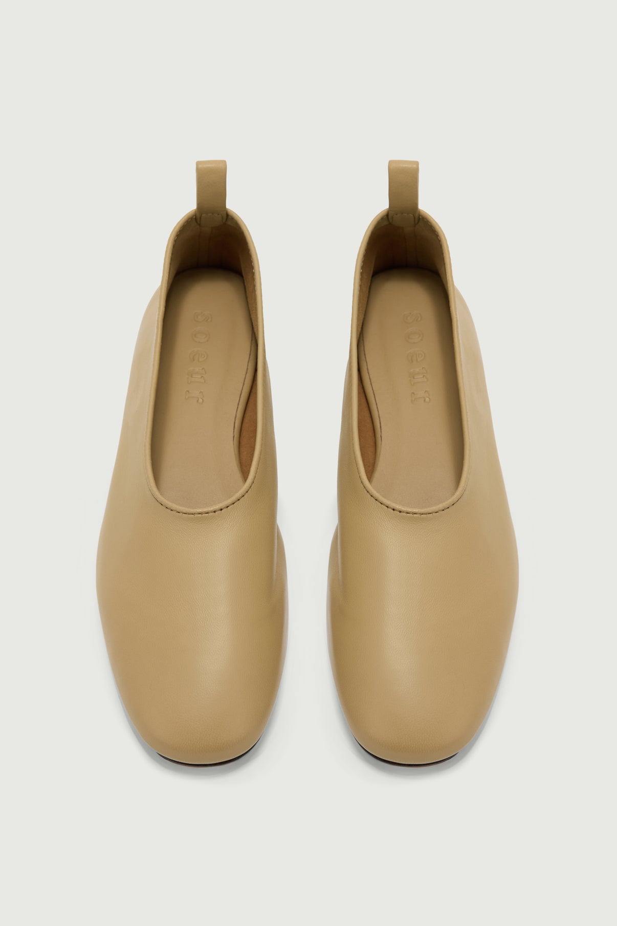 Ballerines Bala - Beige - Cuir - Femme vue 3
