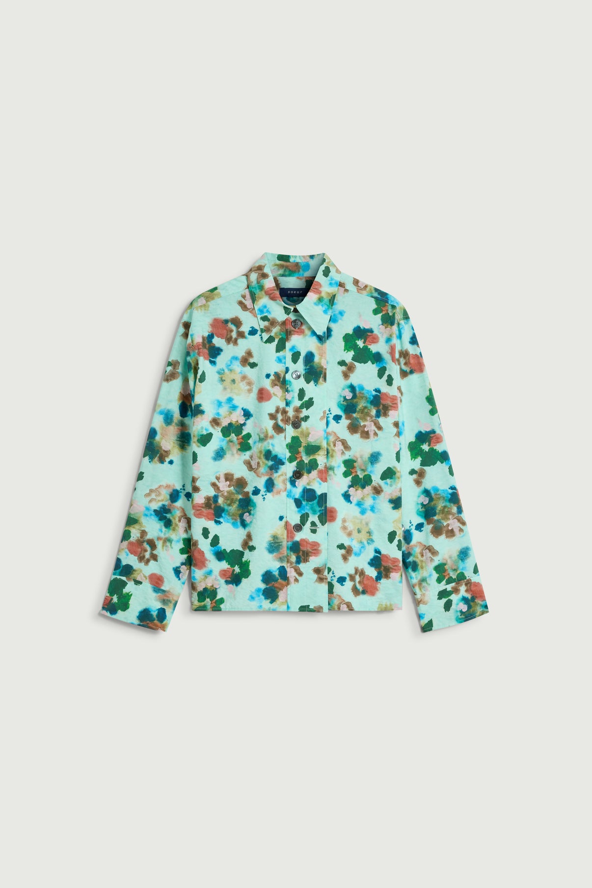 Chemise Lepic - Turquoise - Soie - Femme vue 6