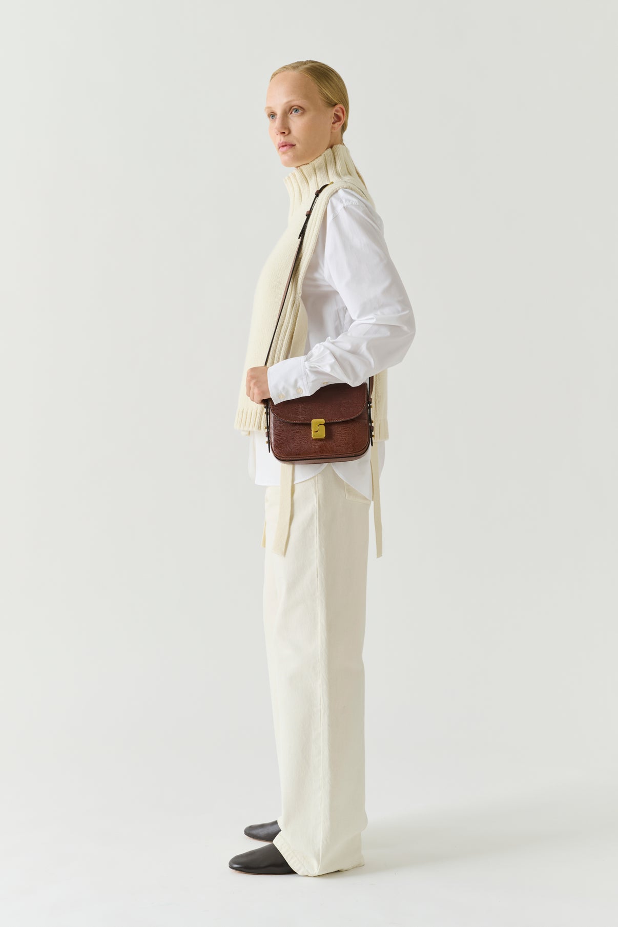 Sac Bellissima Mini - Cognac Cuir - Soeur vue 3