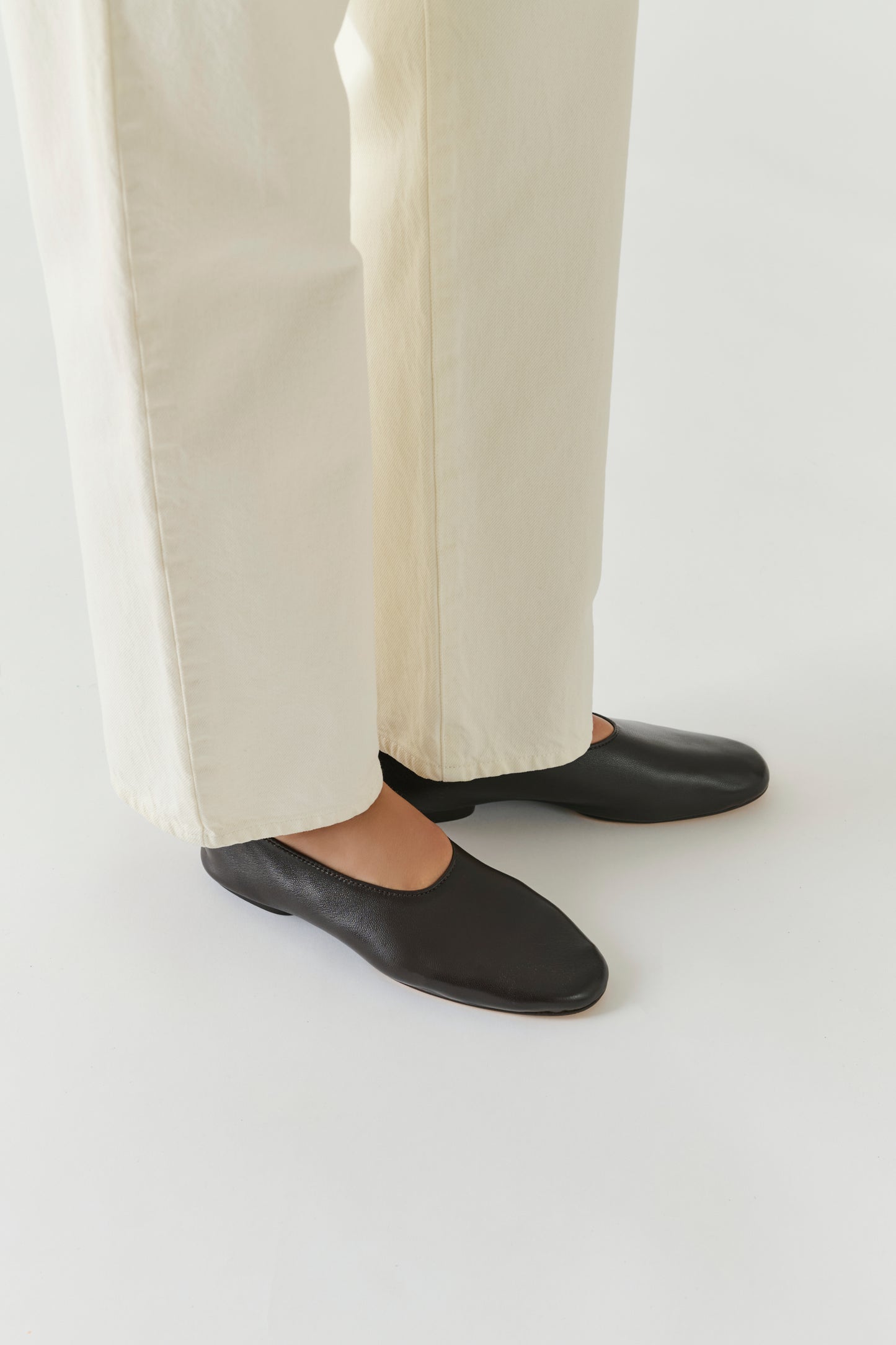 Ballerinas Bala - Ebenholz - Leder - Damen