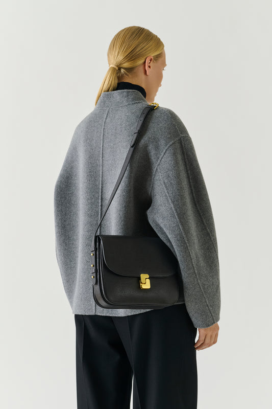 Tasche Bellissima Maxi - Schwarz - Leder - Damen