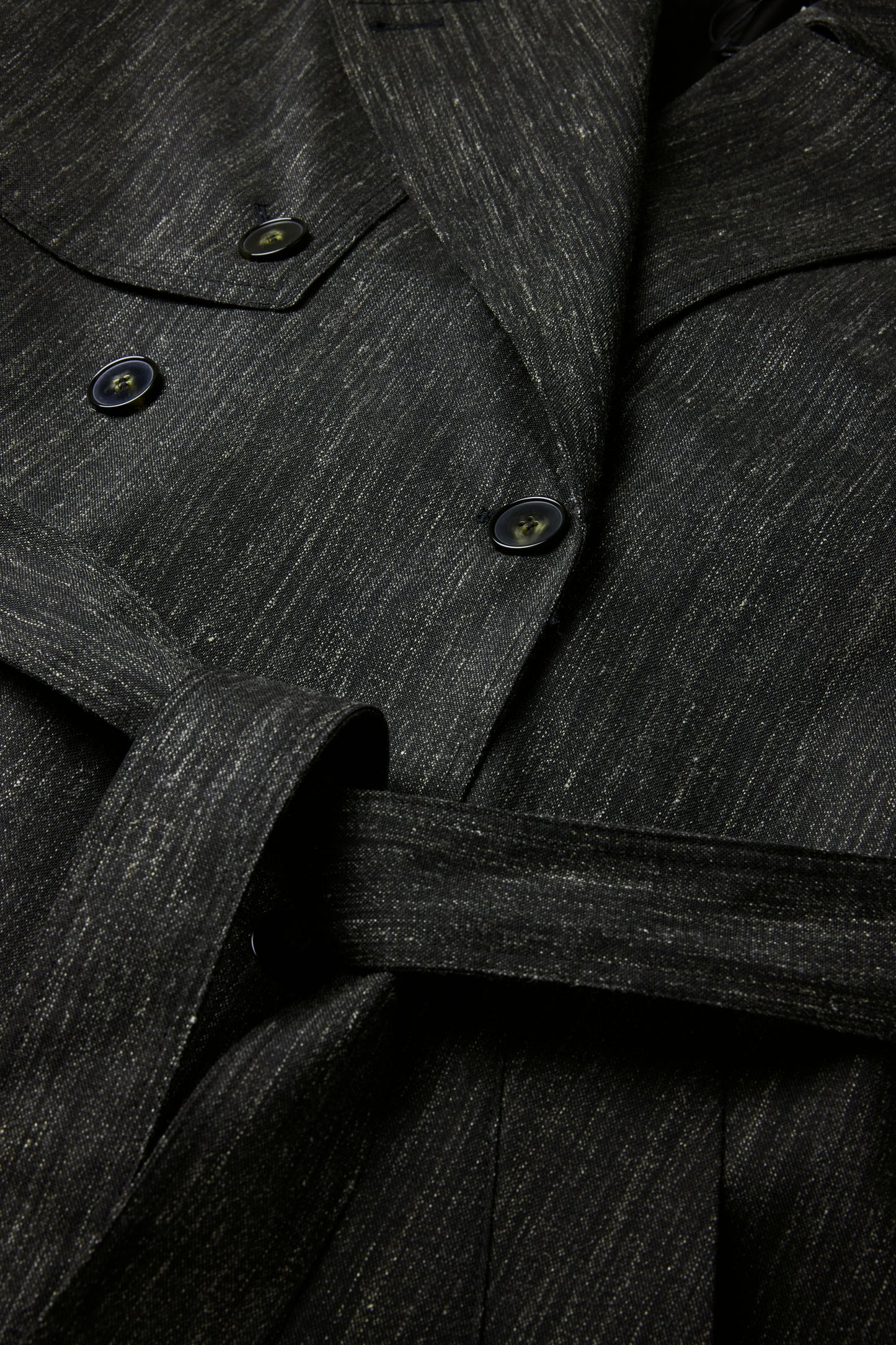 Trench Jourdain - Gris Anthracite - Laine - Femme