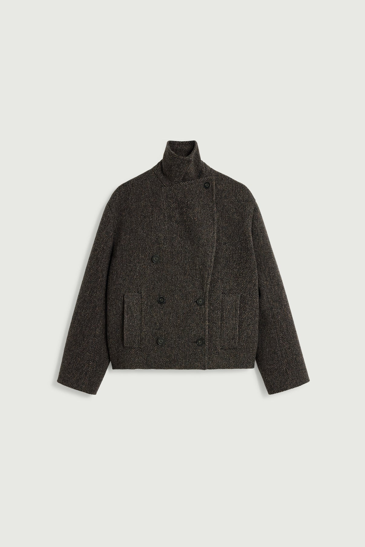 Manteau Joseph - Marron/Noir - Laine - Femme vue 6