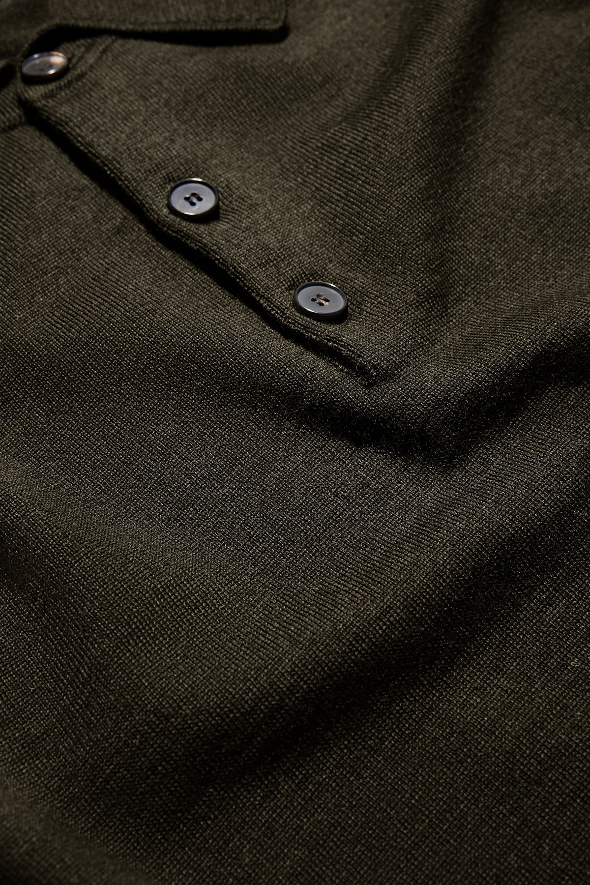 Pull Etienne - Kaki Chiné - Laine Mérinos - Homme vue 6