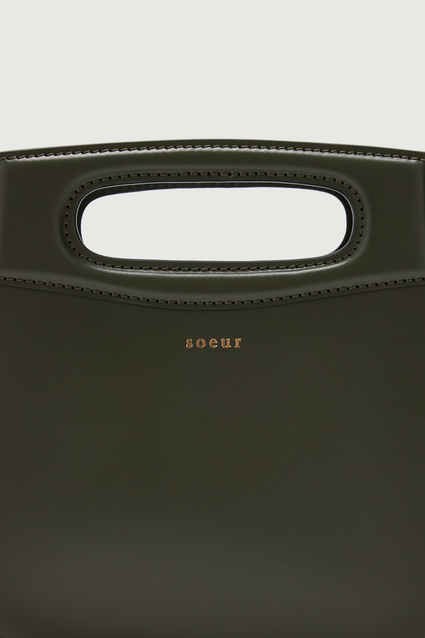 Sac Cheri Mini - Vert Militaire - Cuir - Femme