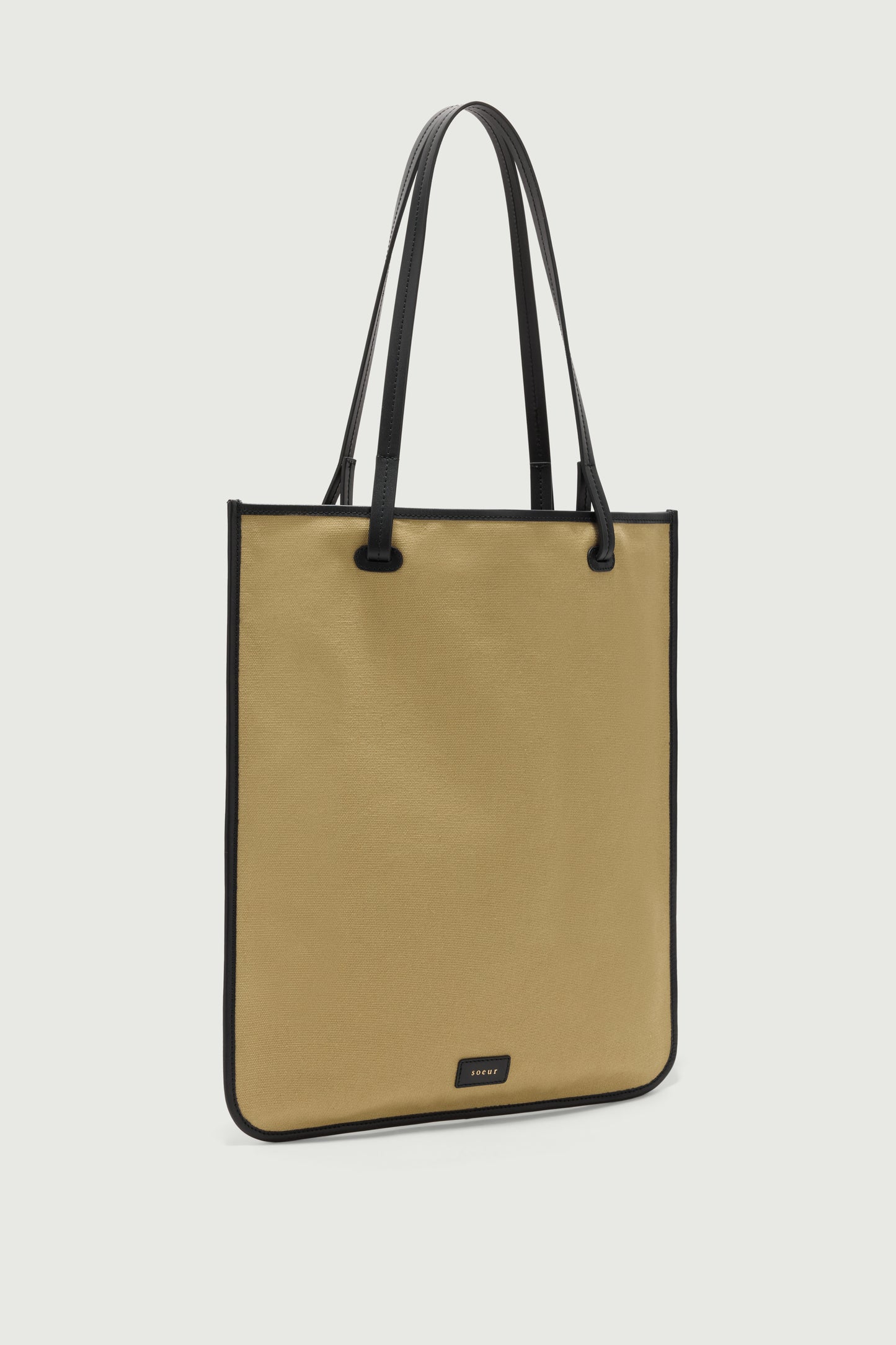 Tasche Darlington - Beige/Schwarz - Baumwolle - Damen