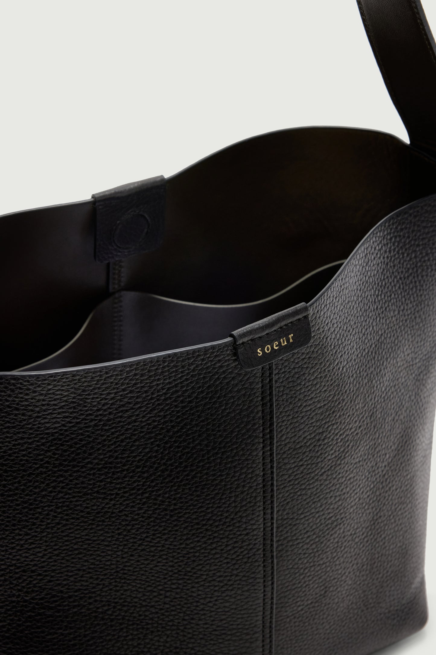 Sac Saudade Mini - Noir - Cuir - Femme