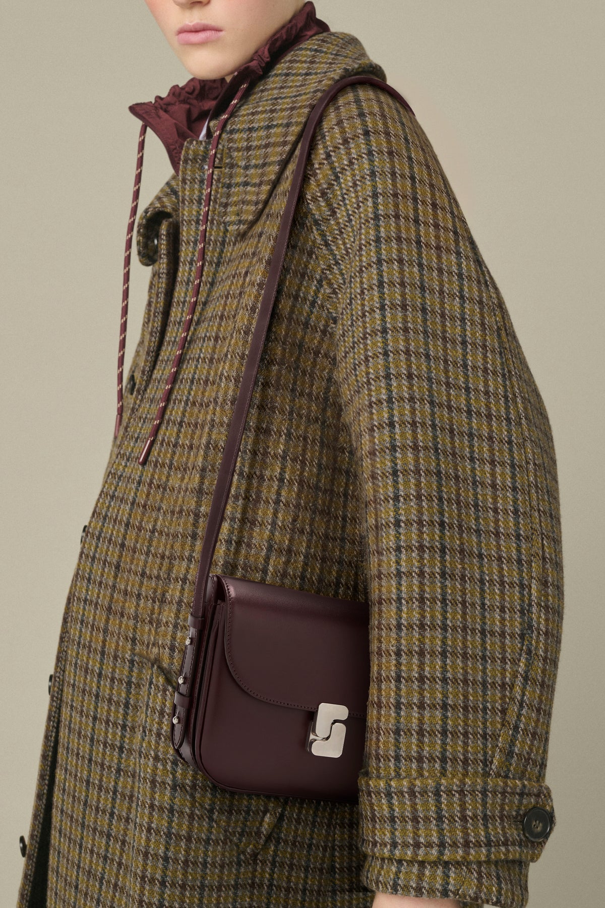Tasche Bellissima Mini – Bordeauxrot, Boxleder – Soeur vue 2