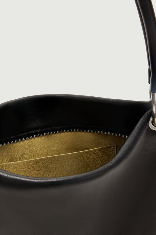 Cabas Gia Mini - Noir - Cuir - Femme