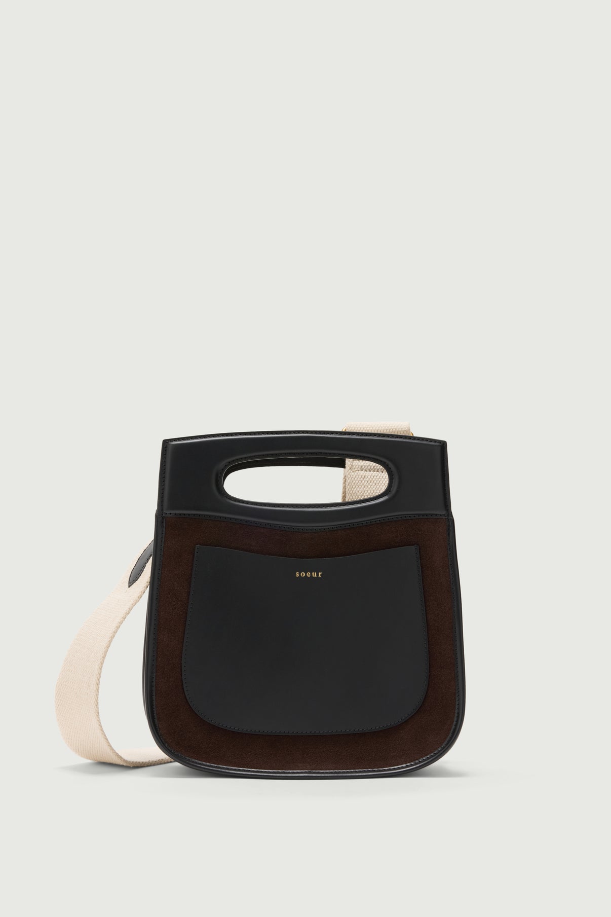 Tasche Cheri - Dunkelbraun - Leder - Damen vue 2